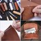 35 Pieces Leather Stitching Pouch Kit with 4mm Prong Sewing Hole Punch, Leather Sewing Tools, Waxed Thread and Large-Eye Stitching Needles for Beginner Leather Sewing Working Crafting Projects